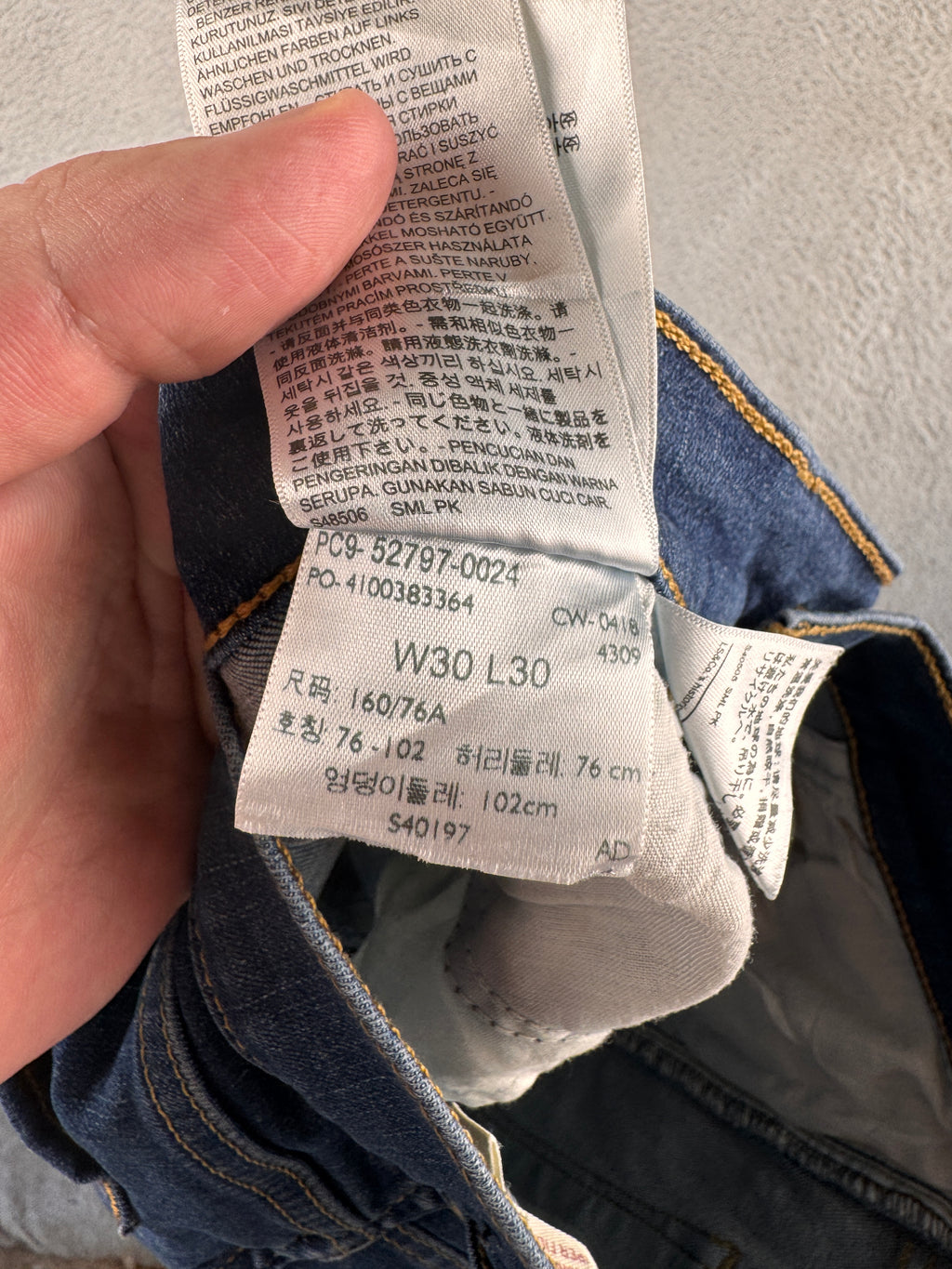 Levis 720 Womens Jeans W30 L30 High Rise Super Skinny Stretch Blue Denim