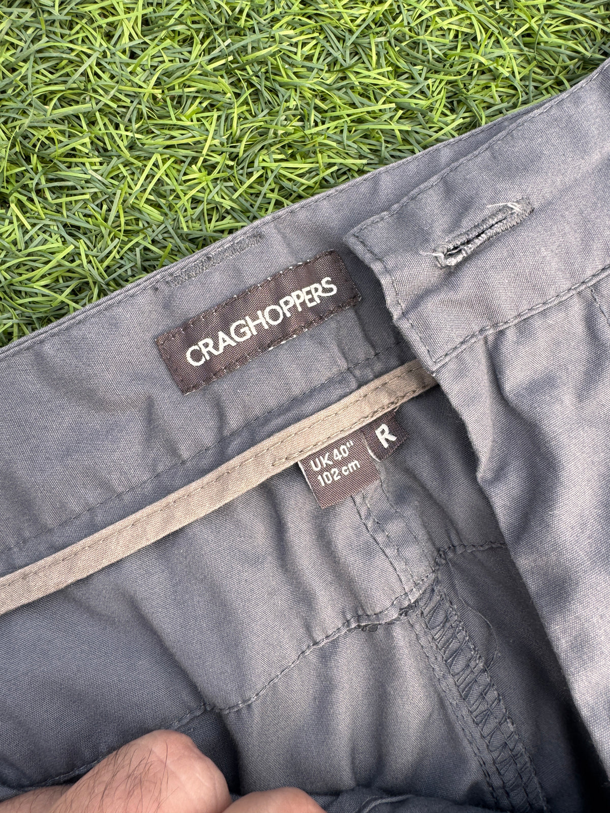 Craghoppers Mens Cargo Trousers Grey W40 L30 Walking Hiking