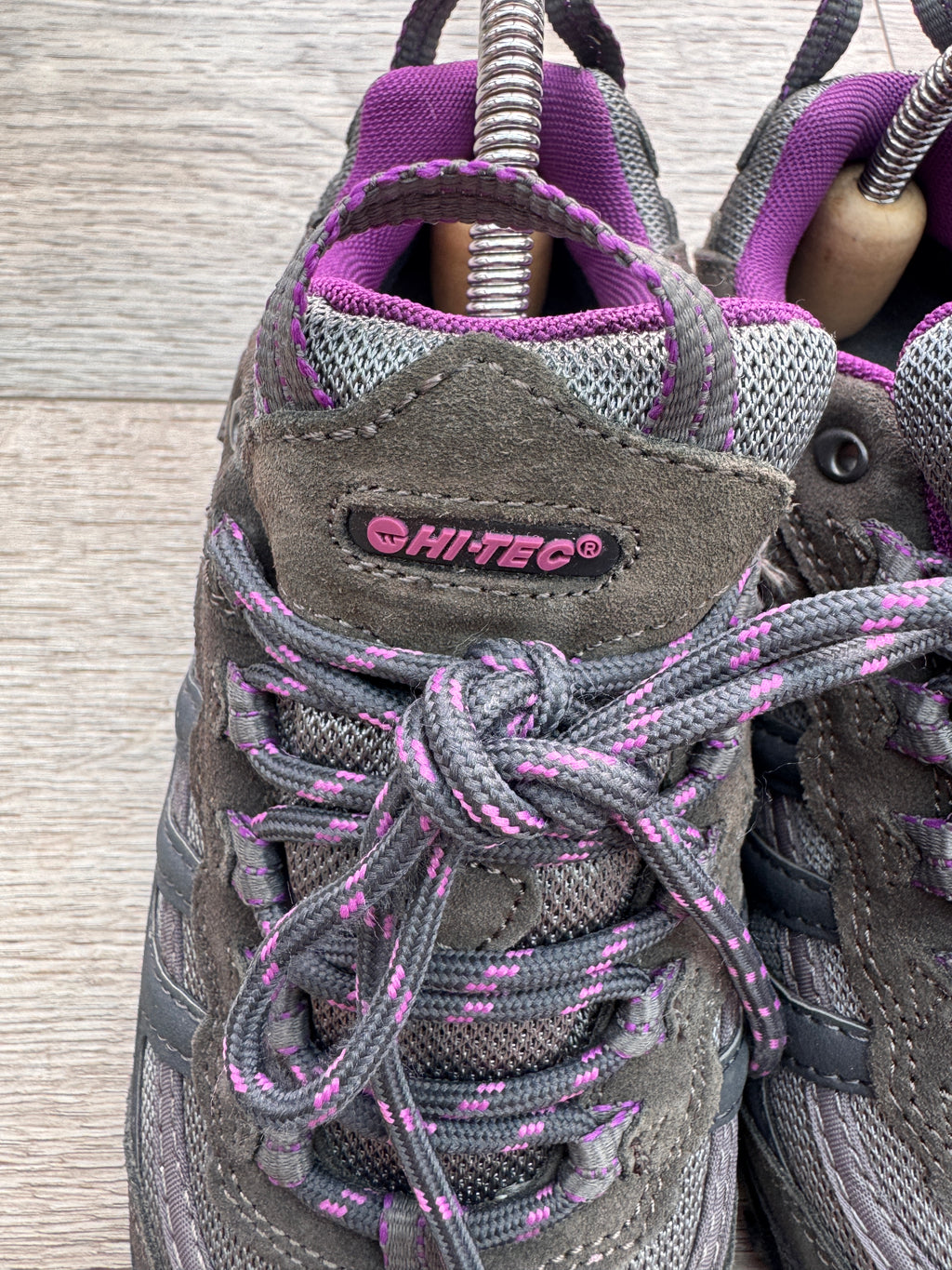 Hi-Tec Penrith Low WP Womens Walking Shoes UK 4 Waterproof Hiking Trail Grey
