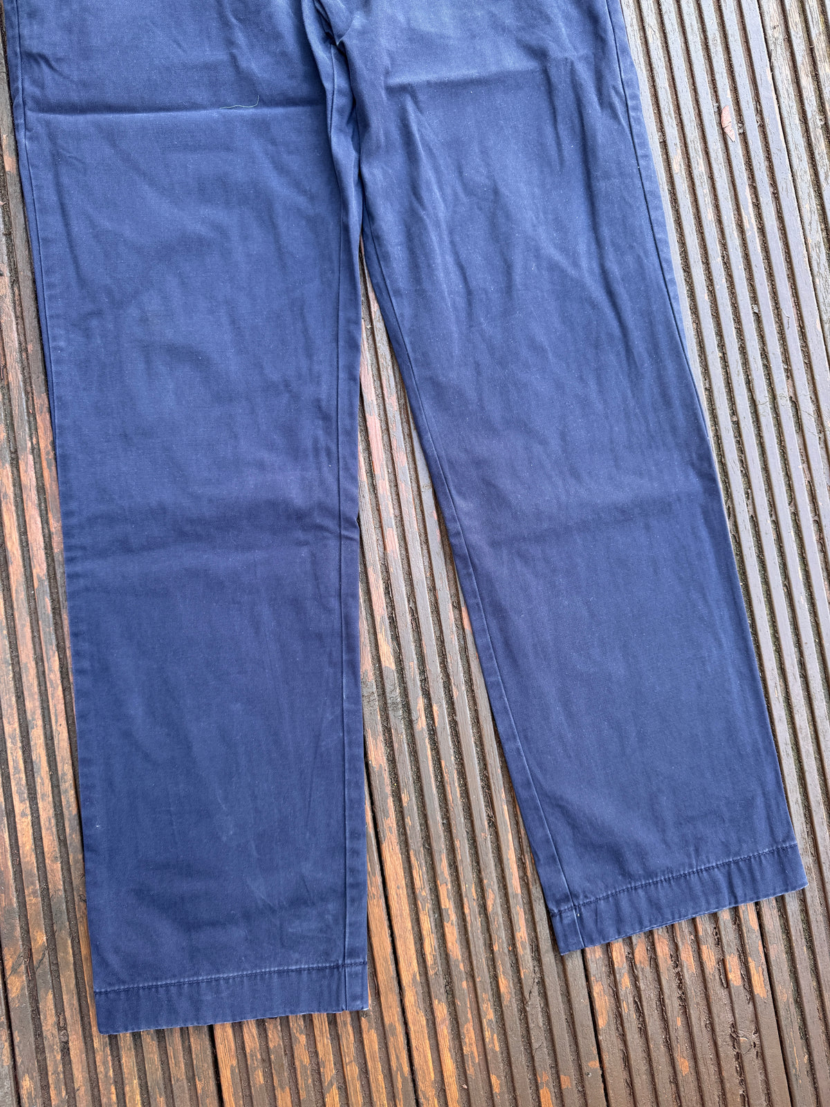 Tommy Hilfiger Mens Chino Trousers W32 L30 Navy Blue Tailored Fit