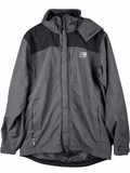 Karrimor Mens Waterproof Jacket Small Grey Black Hooded Outdoor Hiking Coat
