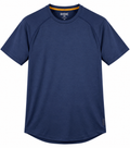 Rhone Mens Navy Blue Short Sleeve Performance Training Gym T Shirt Size Medium