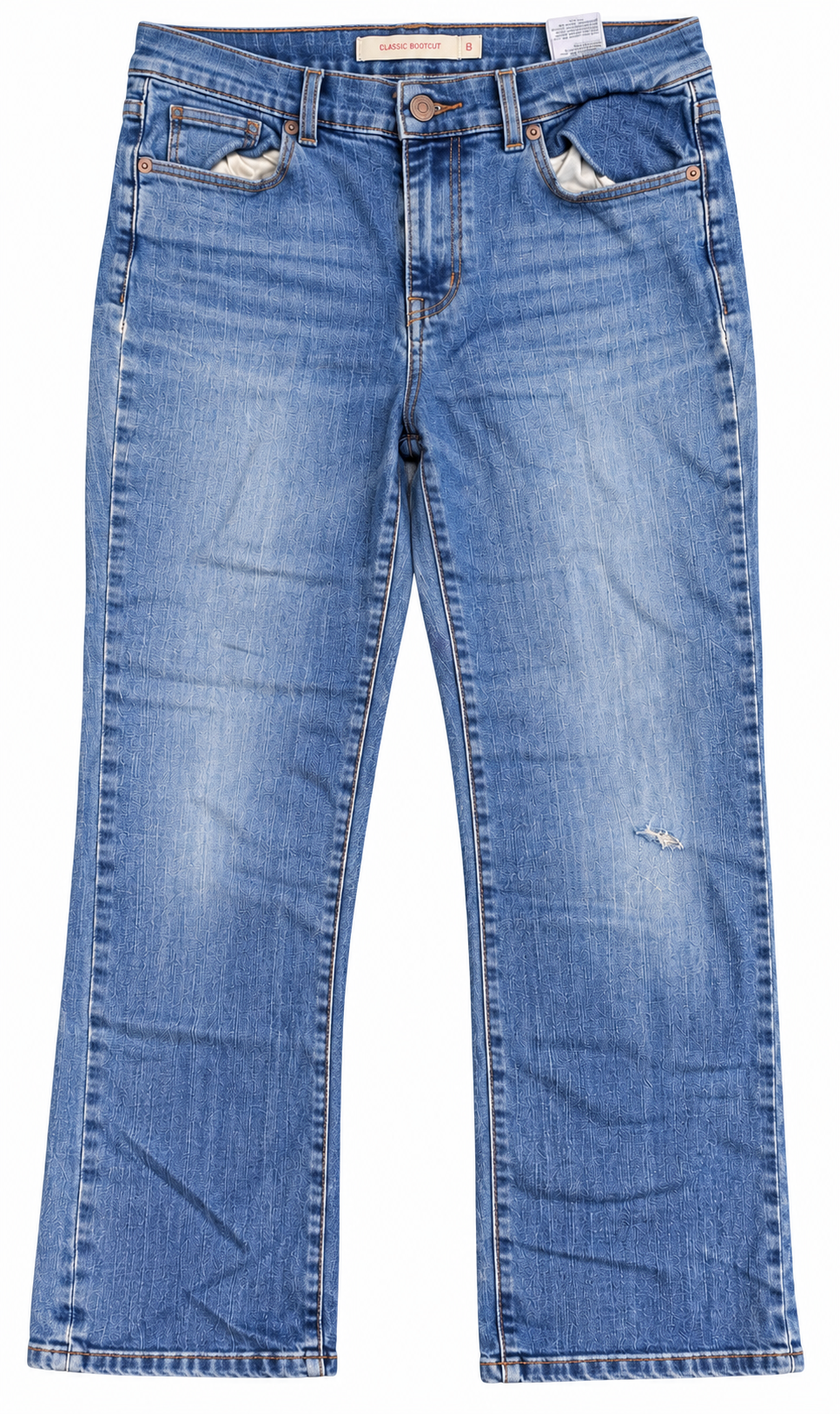 Levis Womens Classic Bootcut Jeans W29 L30 UK 8 Blue Denim Flared Stretch