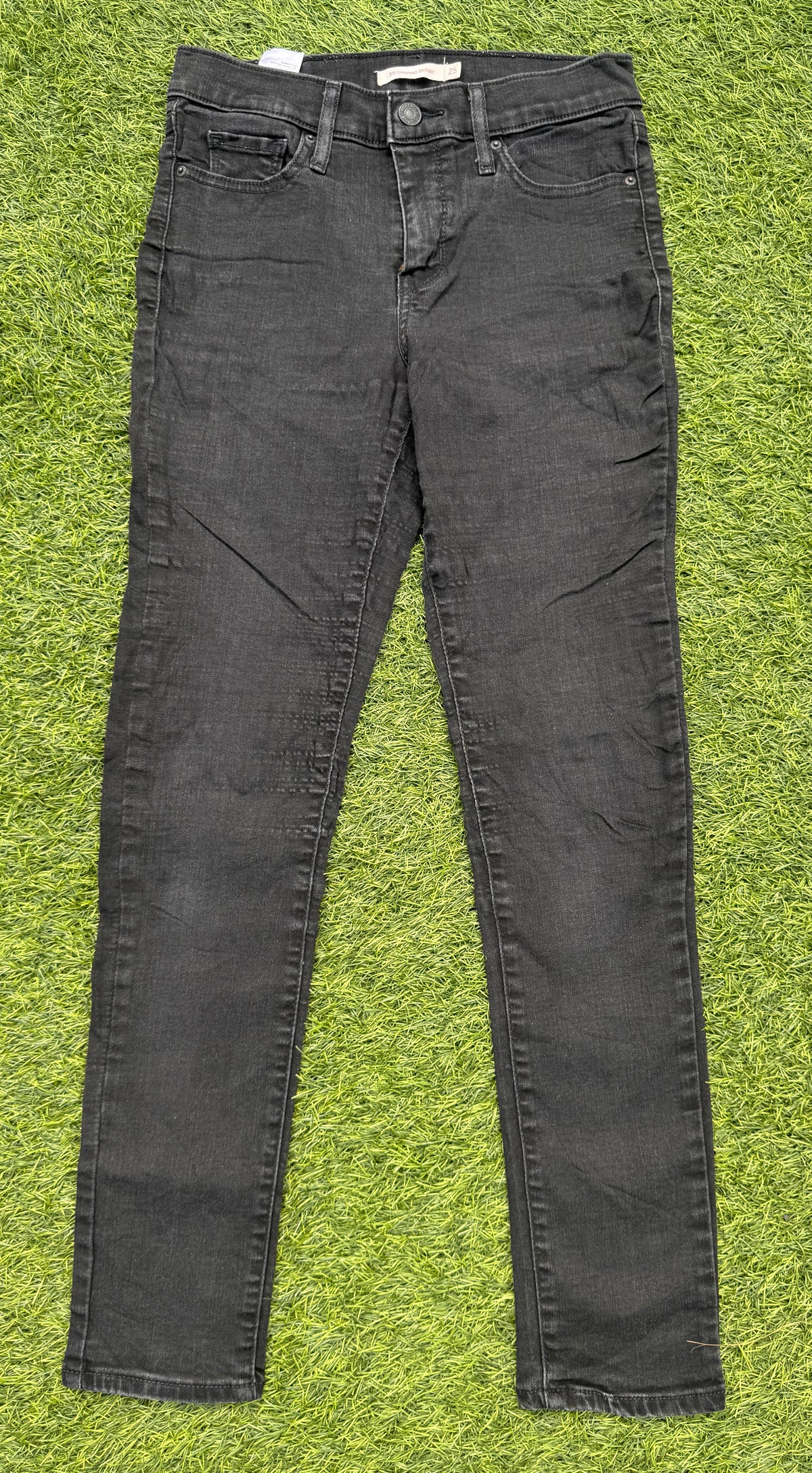 Levi’s 311 Shaping Skinny Jeans Womens W25 L28 Black Stretch Denim