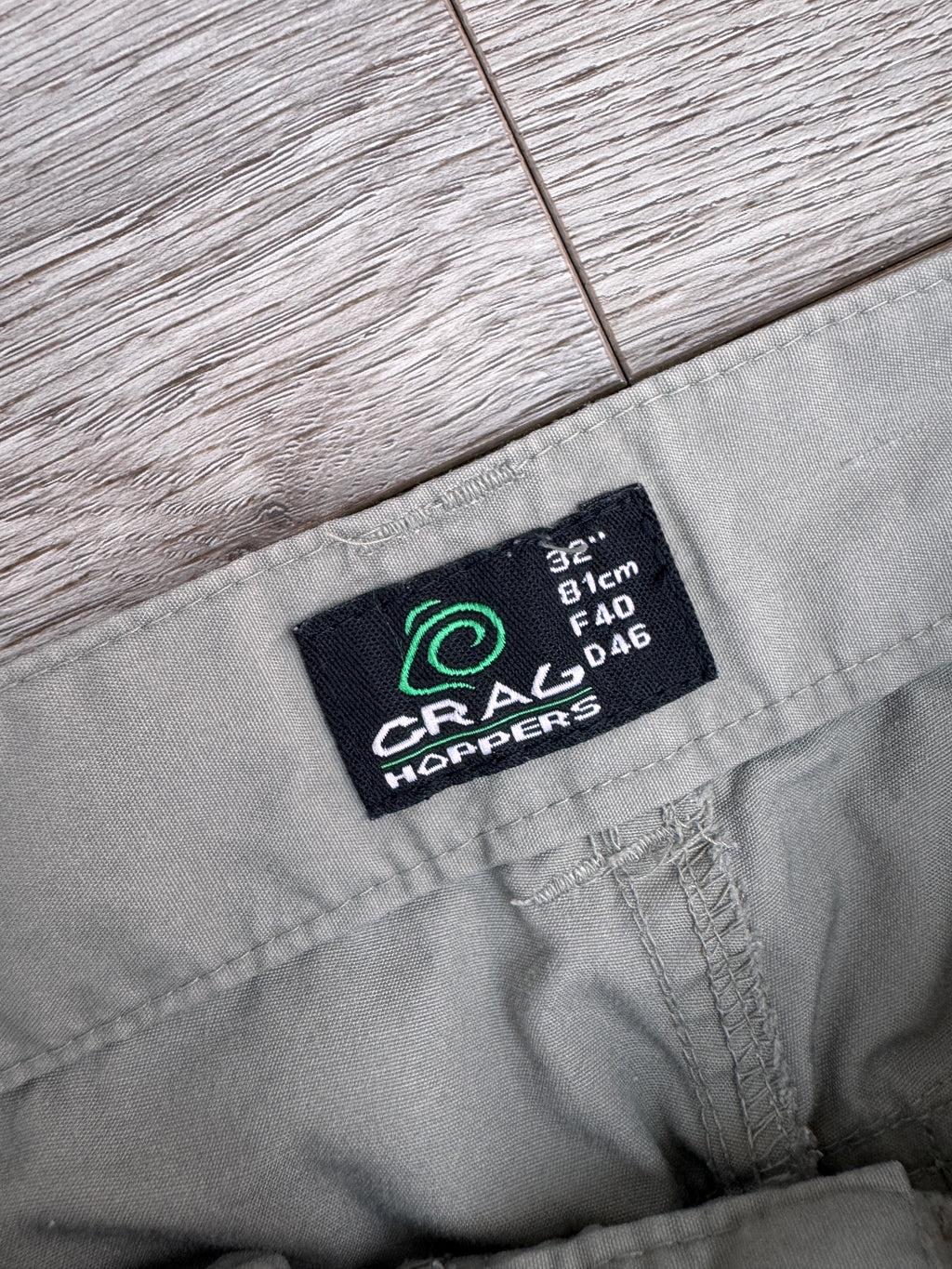 Craghoppers Vintage Mens Cargo Trousers W32 L30 Grey Hiking Walking Outdoor