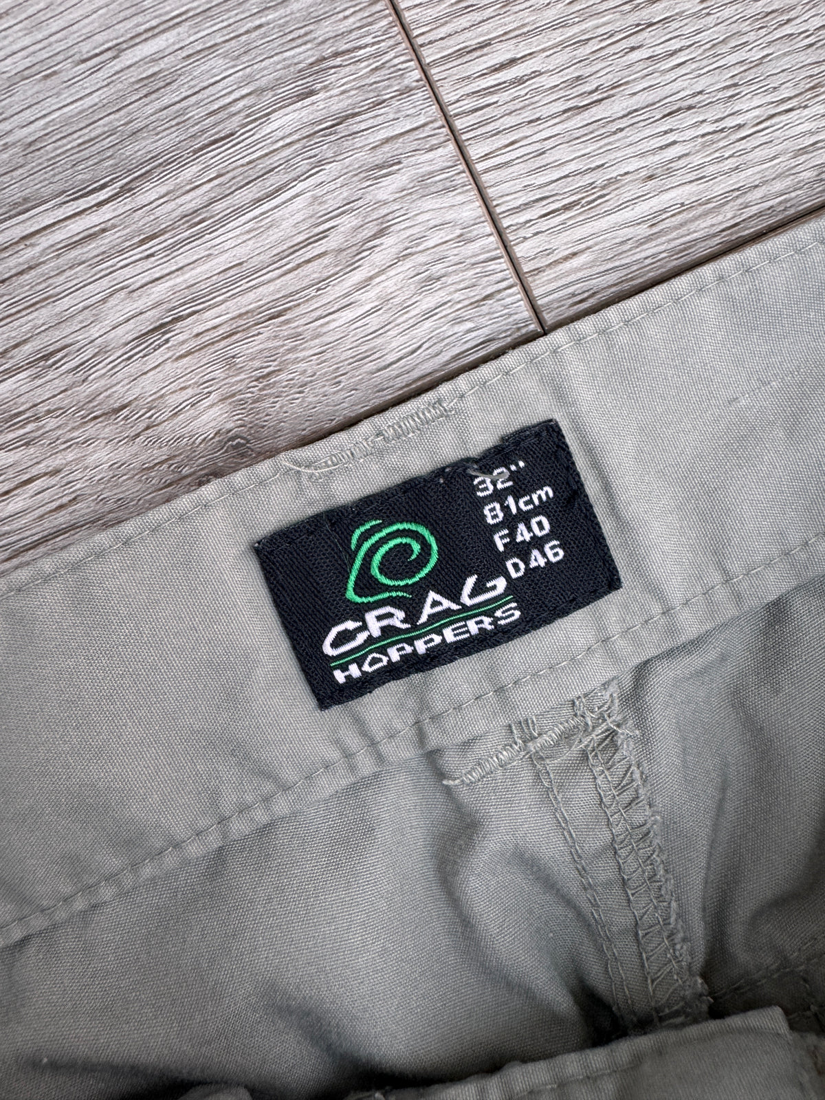 Craghoppers Vintage Mens Cargo Trousers W32 L30 Grey Hiking Walking Outdoor