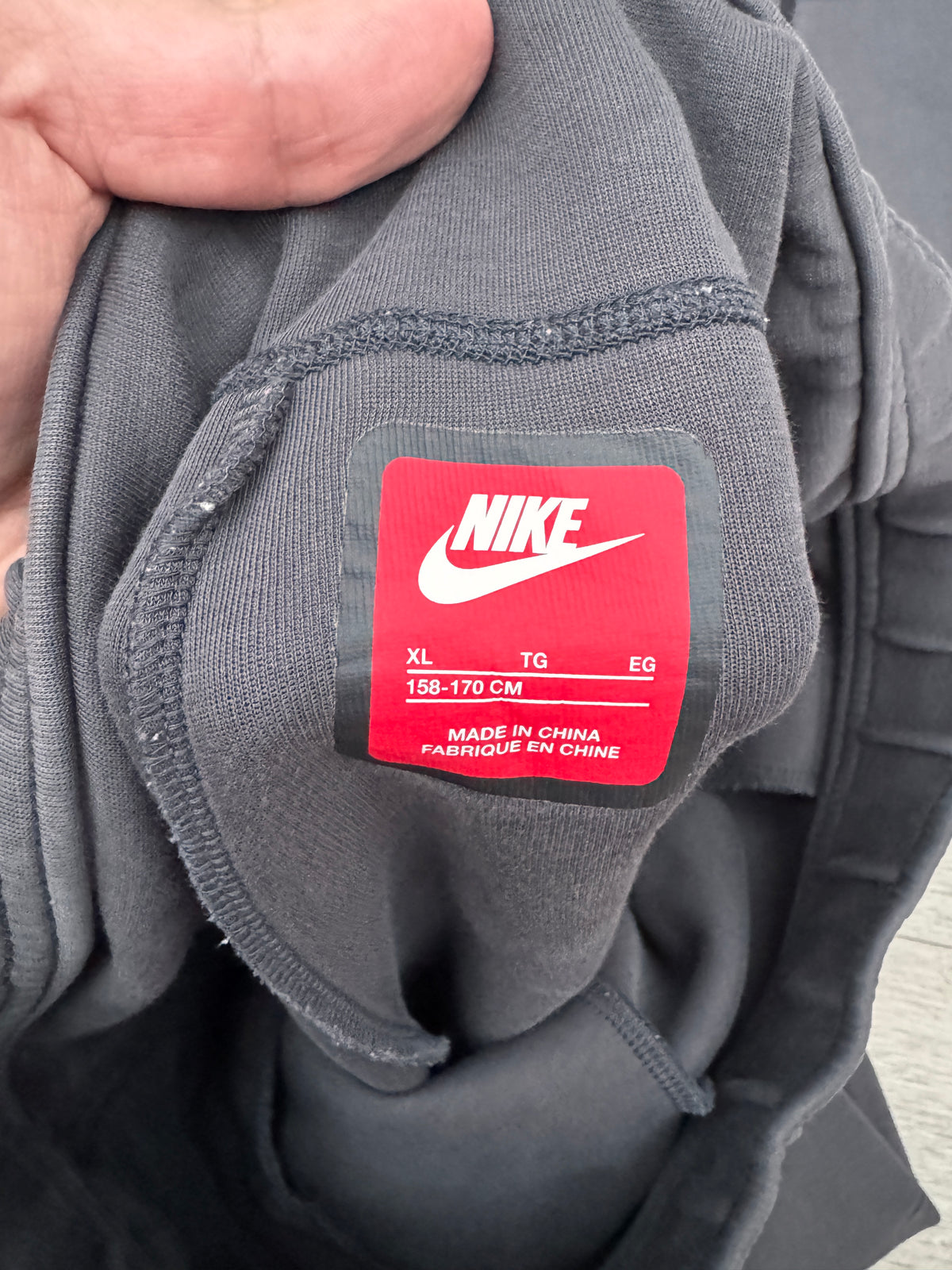 Nike Tech Fleece Tracksuit Boys XL Grey Full Zip Hoodie Joggers Old Season Set
