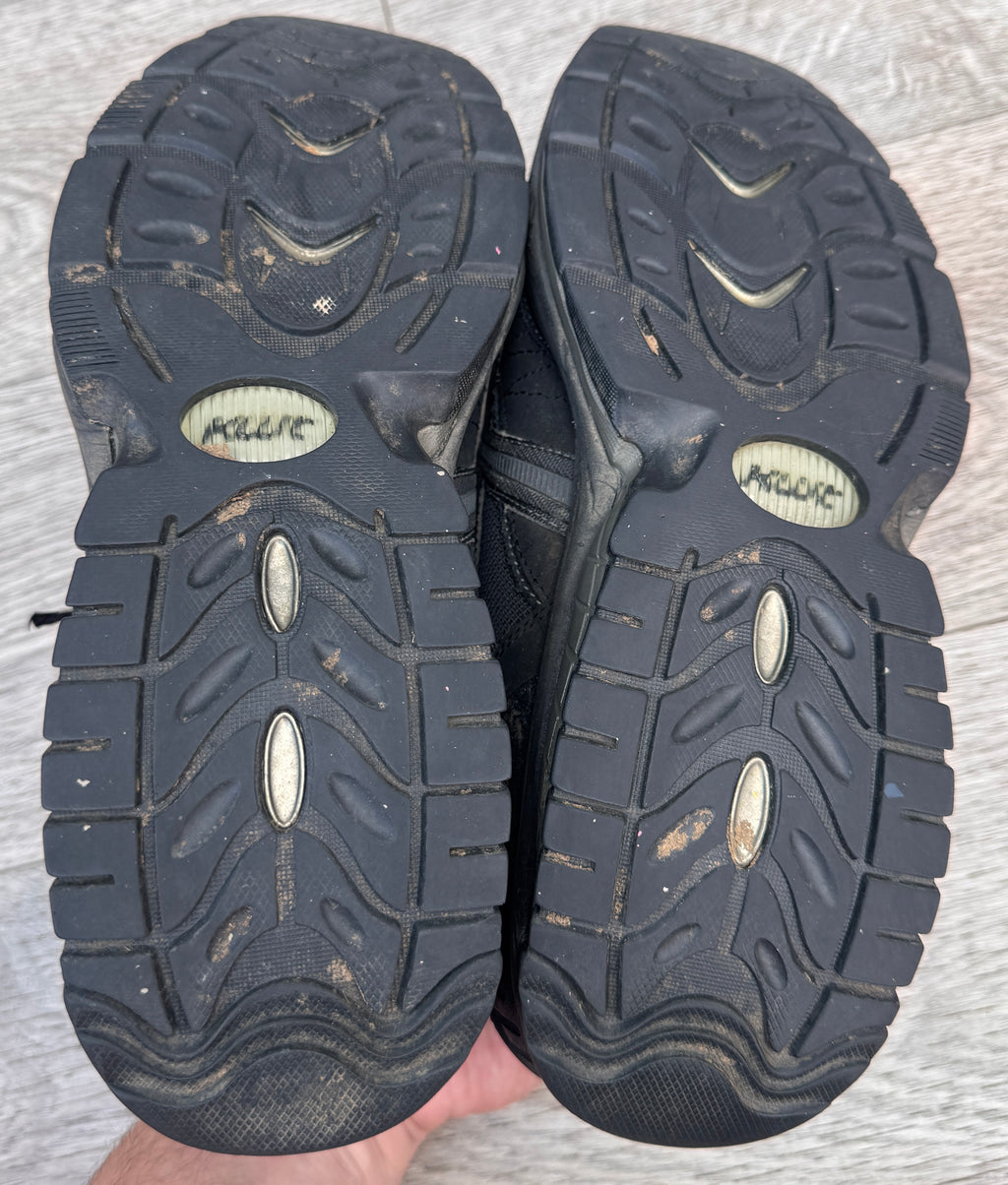 Skechers Shape Ups Radius Mens Black Leather Walking Trainers Fitness UK 10