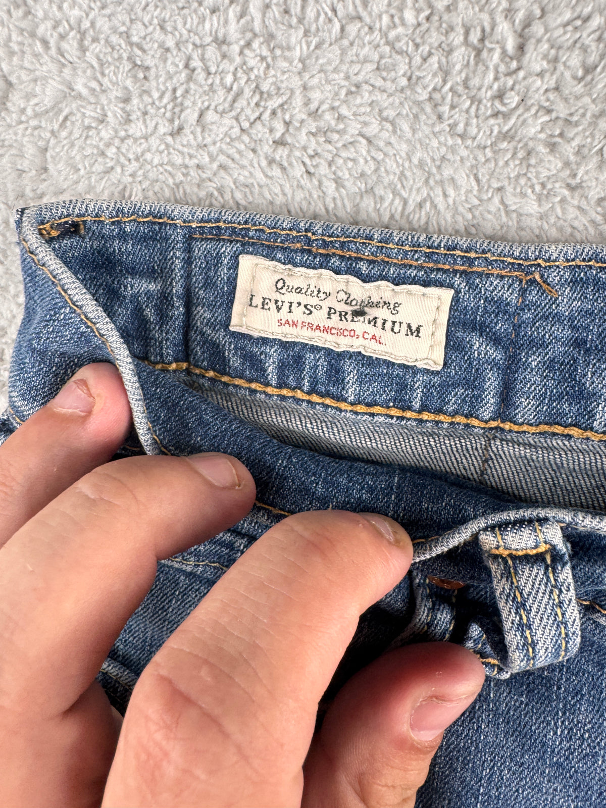 Levis 510 Premium Mens Jeans W30 L32 Blue Skinny Fit Stretch