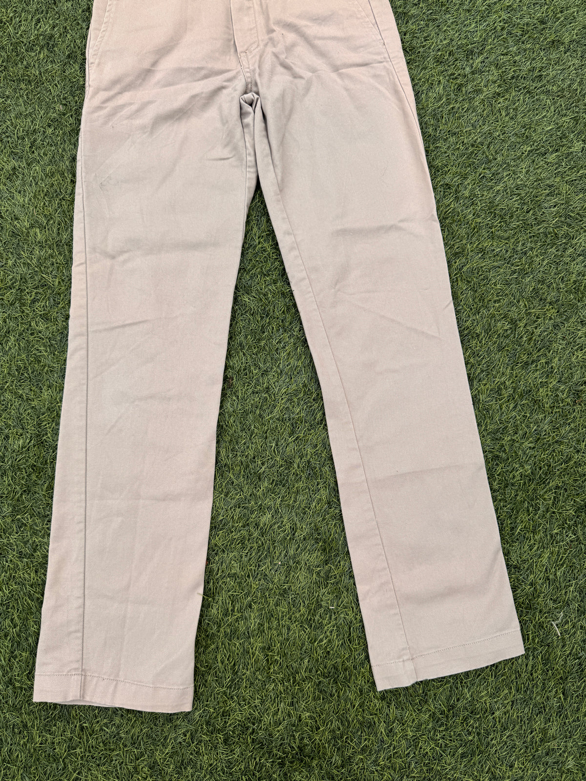 Dickies Womens Beige Chino Trousers Skinny Straight Fit W30 L30