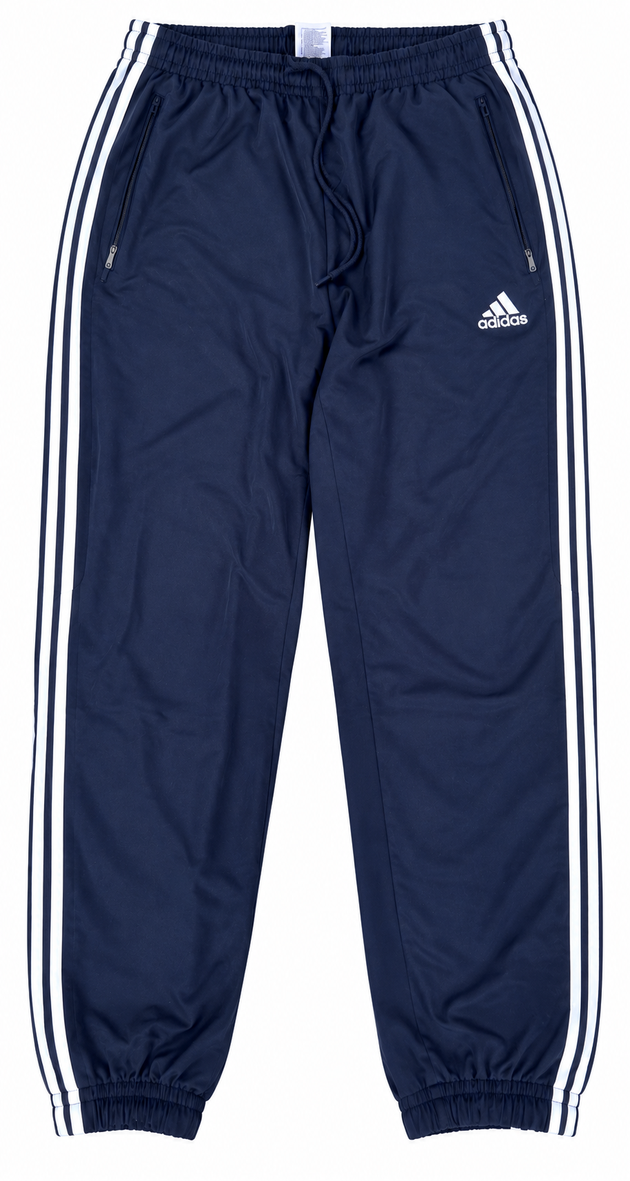Adidas Mens Medium Navy Blue 3 Stripe Tracksuit Joggers Track Pants Retro