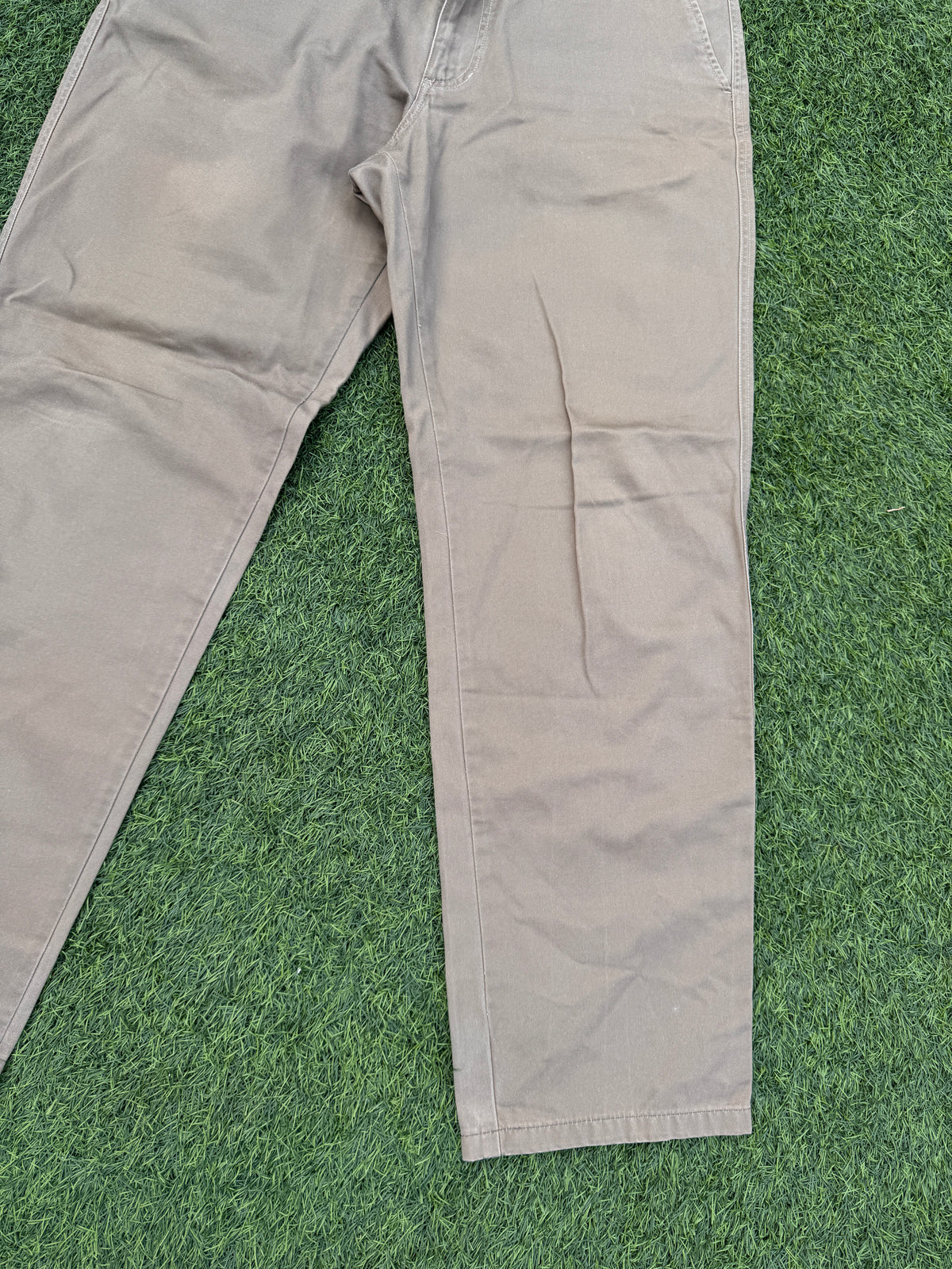 Avirex Mens Chino Trousers Size W34 L30 Beige Stone Straight Leg