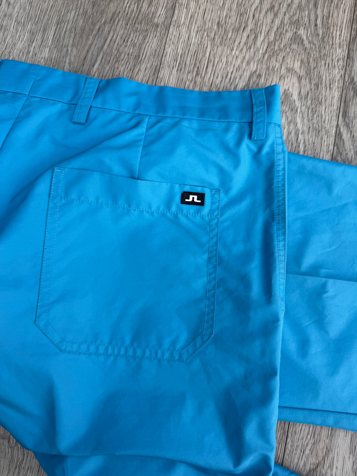 J Lindeberg Mens Golf Trousers W34 L32 Blue Regular Fit Performance Chinos