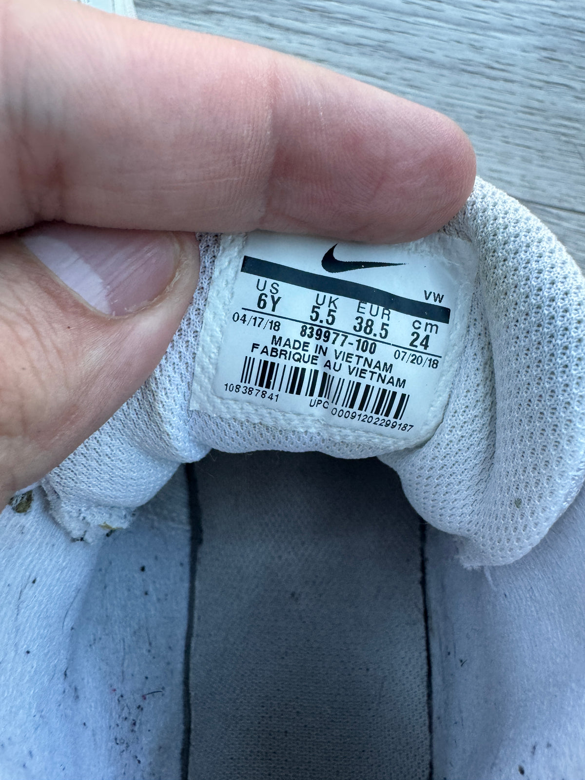Nike Court Borough Mid White High Top Trainers Shoes UK 5.5