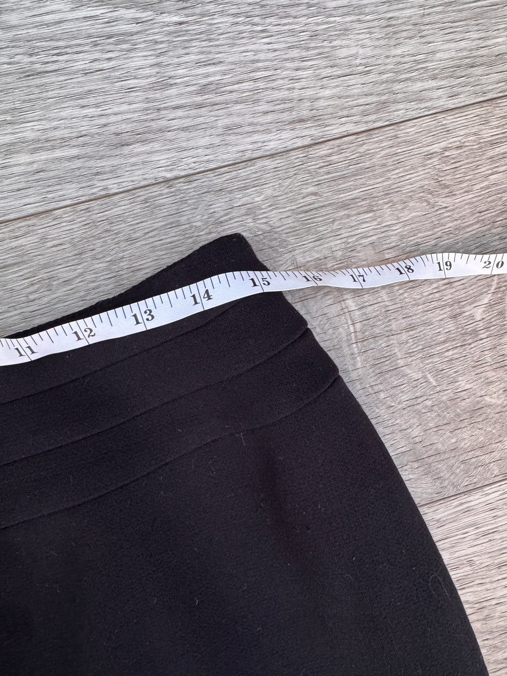 Minuet Petite Womens W30 Black Pencil Skirt Smart Formal Office Knee Length