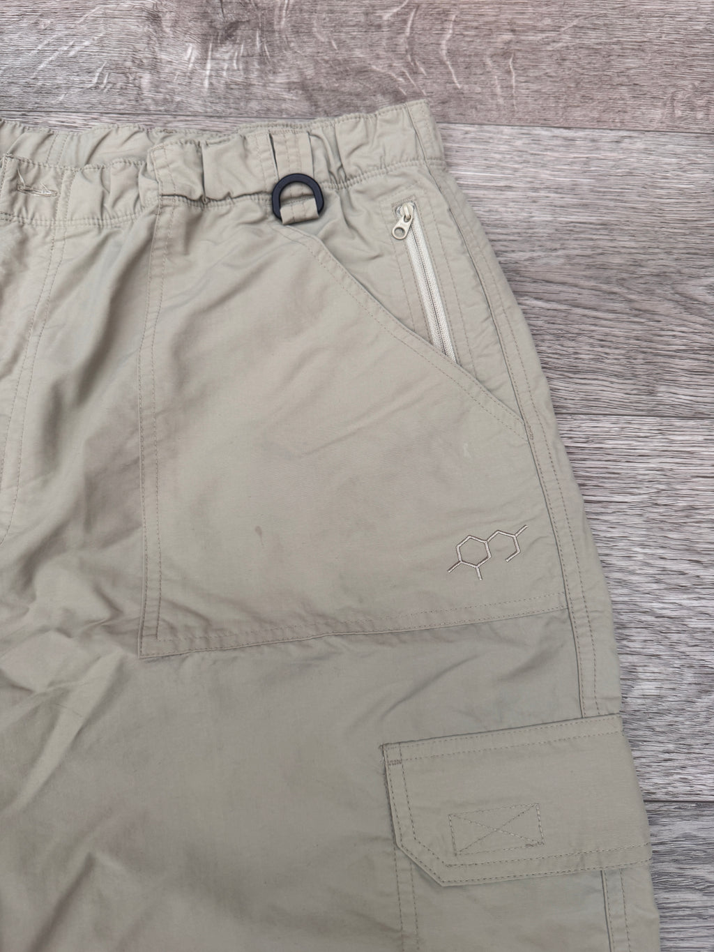 Technicals Mens Cargo Shorts Size W38 Beige Utility Hiking Outdoor