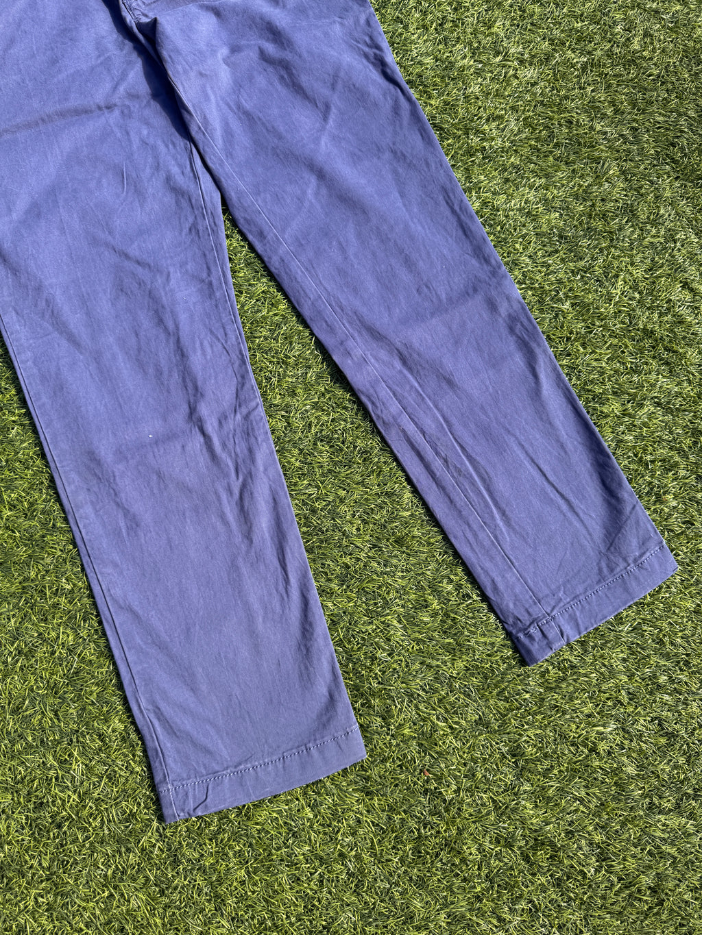 Tommy Hilfiger Womens Blue Chino Trousers Size 6 Straight Leg W 32 L 28