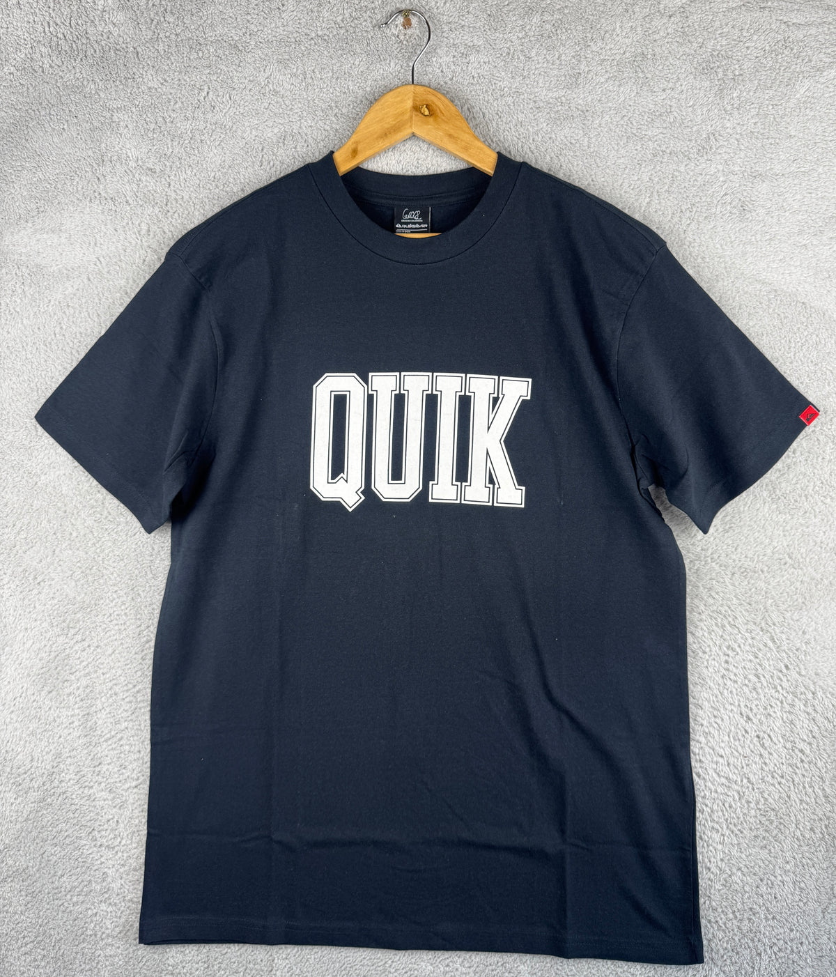 Quiksilver x Griffin Colapinto QUIK Mens T Shirt Medium Navy Surf Graphic