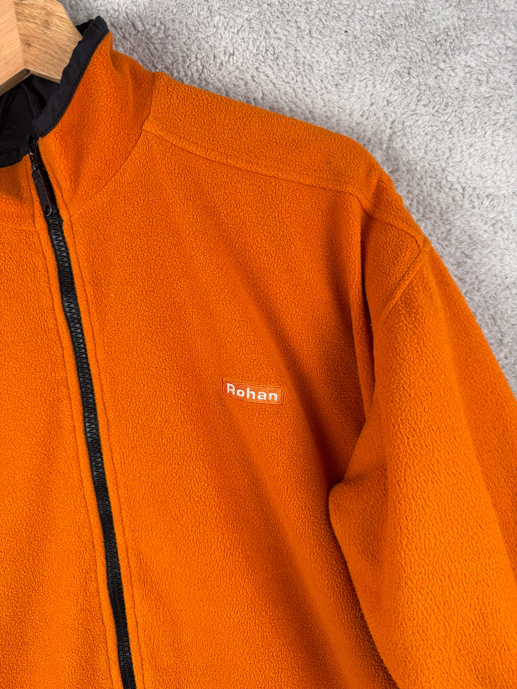 Rohan Khombo Jacket Men’s Small Unisex Orange Fleece Reversible Outdoor Hiking Vintage