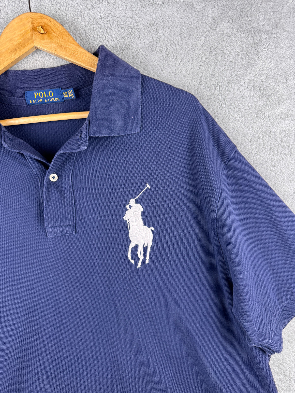 Polo Ralph Lauren Mens Big Pony Polo Shirt Navy Blue 1XB XL Number 3