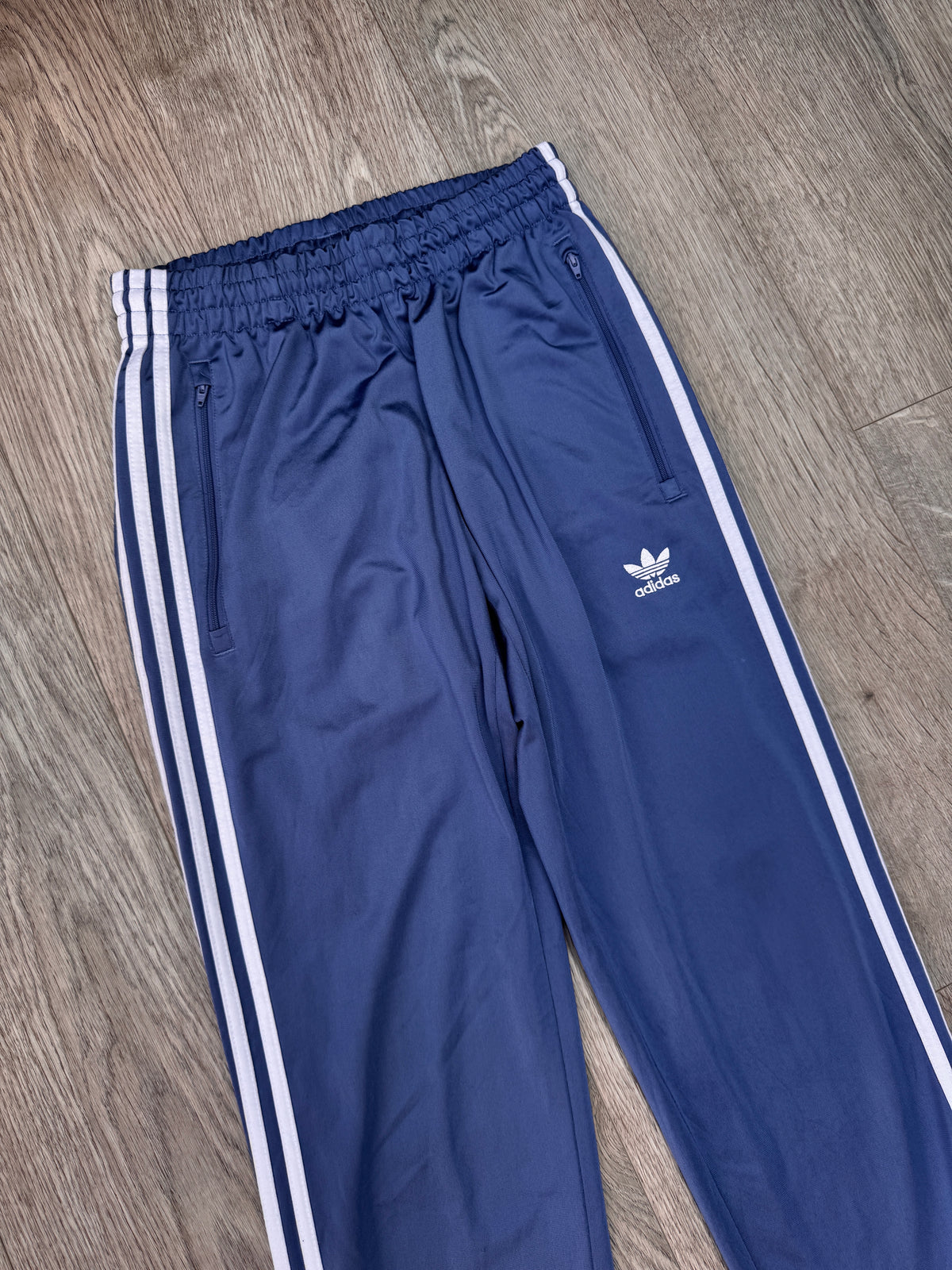 Adidas Originals Primeblue Track Pants Mens Small Blue 3 Stripe Trefoil Joggers