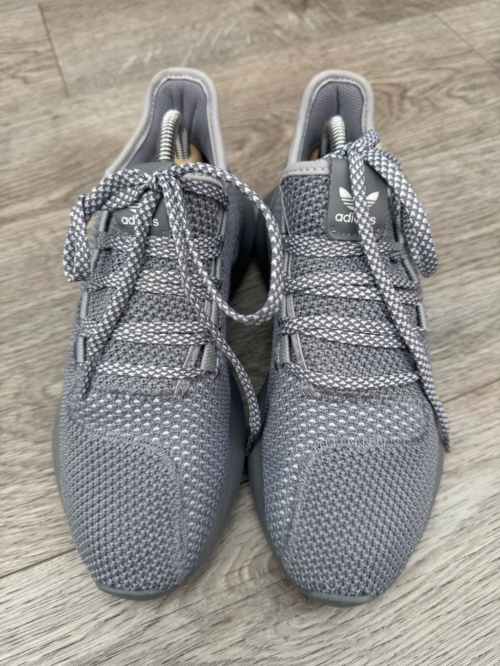 Adidas Tubular Shadow Primeknit Trainers Grey Mens Womens UK 5