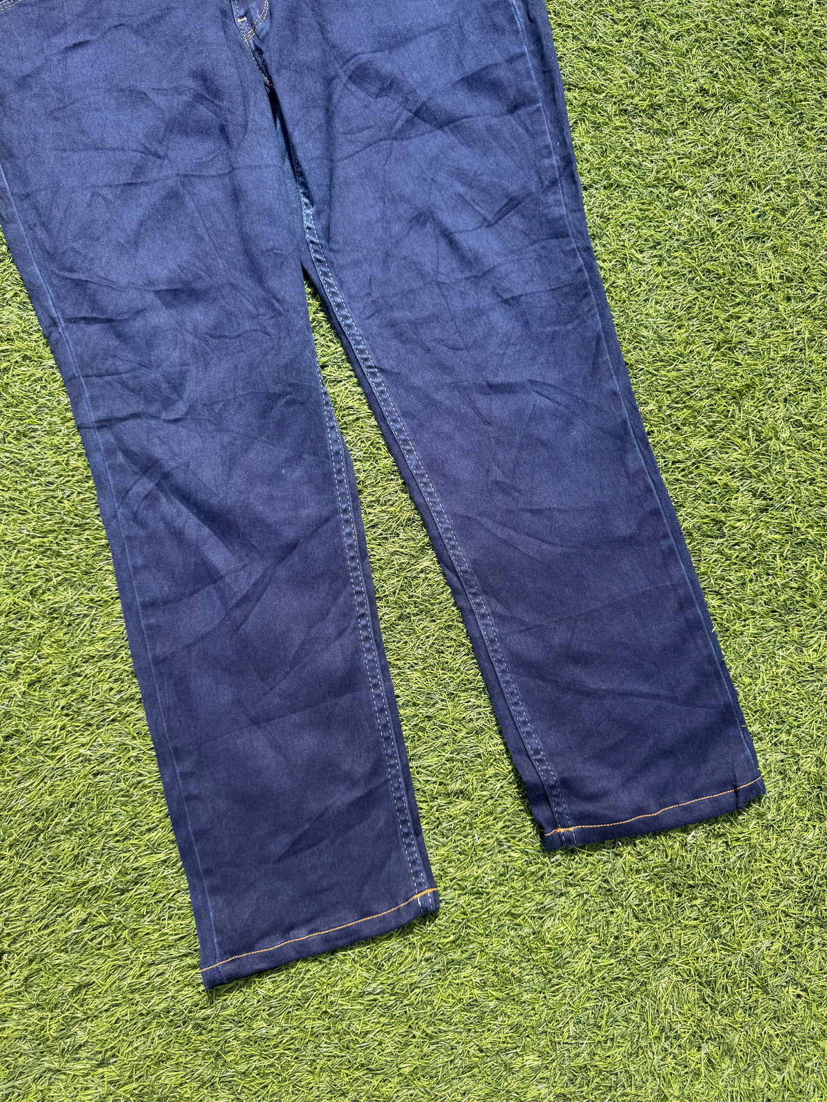 Levis 524 Womens Skinny Jeans Size W 36 L 27 Dark Blue Stretch Denim Low Rise
