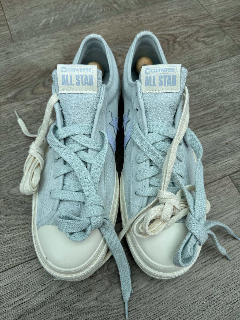 Converse Star Player 76 Trainers Womens UK 8.5 Blue Suede All Star