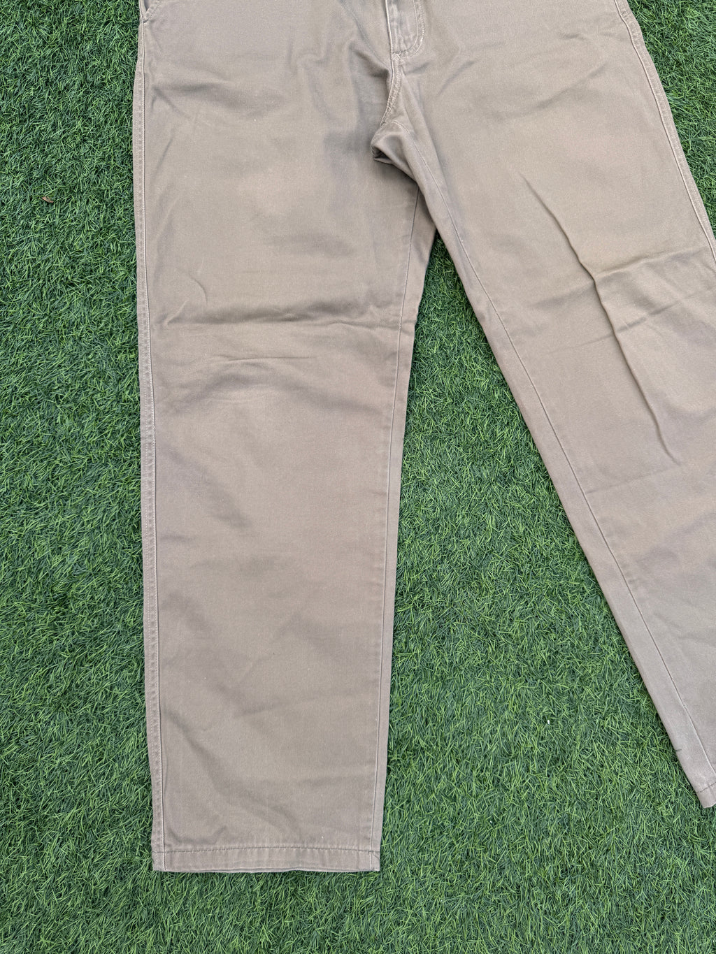 Avirex Mens Chino Trousers Size W34 L30 Beige Stone Straight Leg