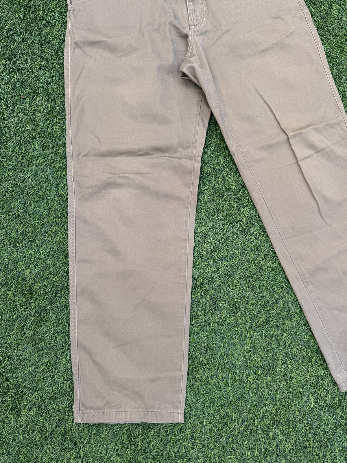 Avirex Mens Chino Trousers Size W34 L30 Beige Stone Straight Leg