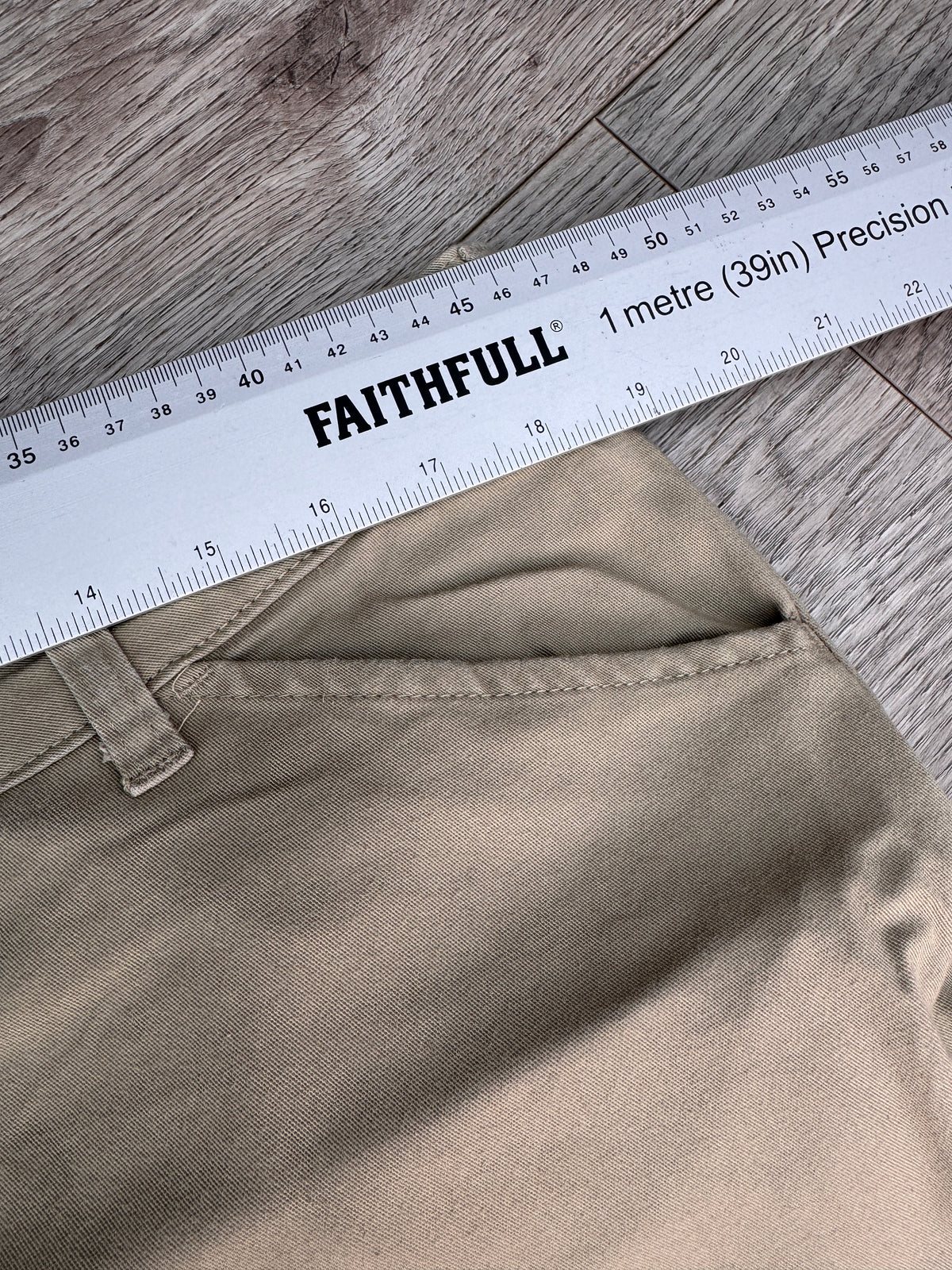 Dickies Womens Relaxed Fit Chino Trousers Beige Stone Workwear W 38 L 28