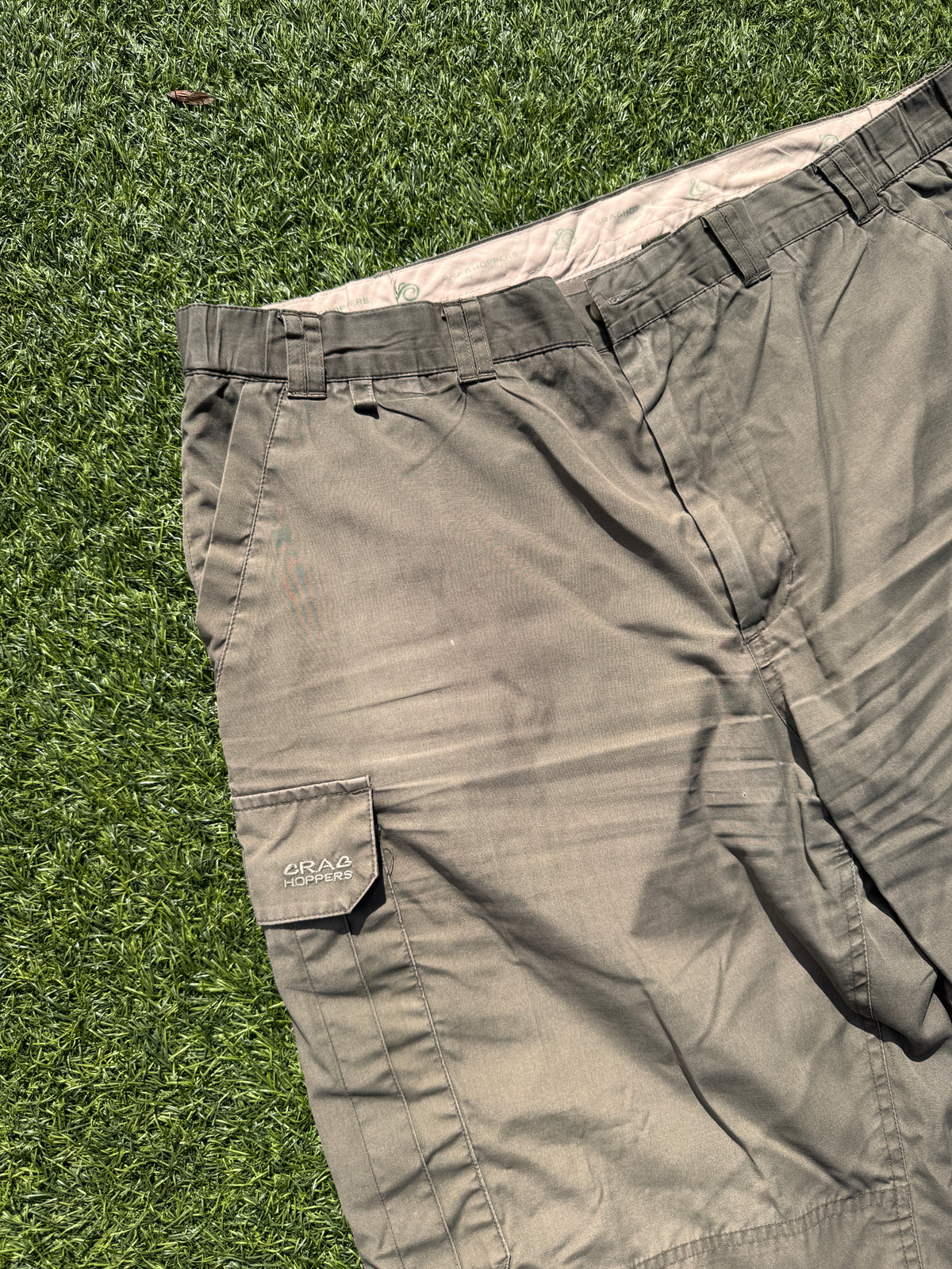 Craghoppers Mens Cargo Trousers W38 L30 Khaki Green Walking Hiking