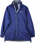 Vintage Berghaus Mens Small Navy Blue Waterproof Hiking Outdoor Jacket Coat