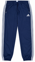 Adidas Navy Blue XL 90’s 3 Stripe Bottoms Joggers Track Pants Zip Pockets