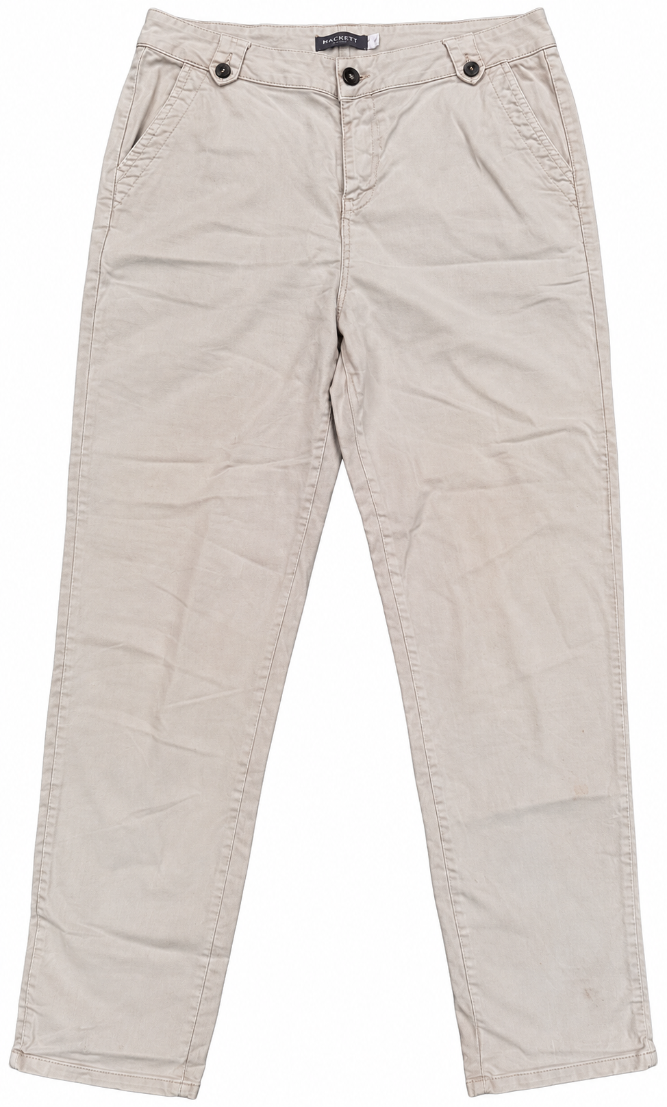 Mint Velvet Womens Chino Trousers UK 14 Beige Stone Straight Leg W 32 L 30