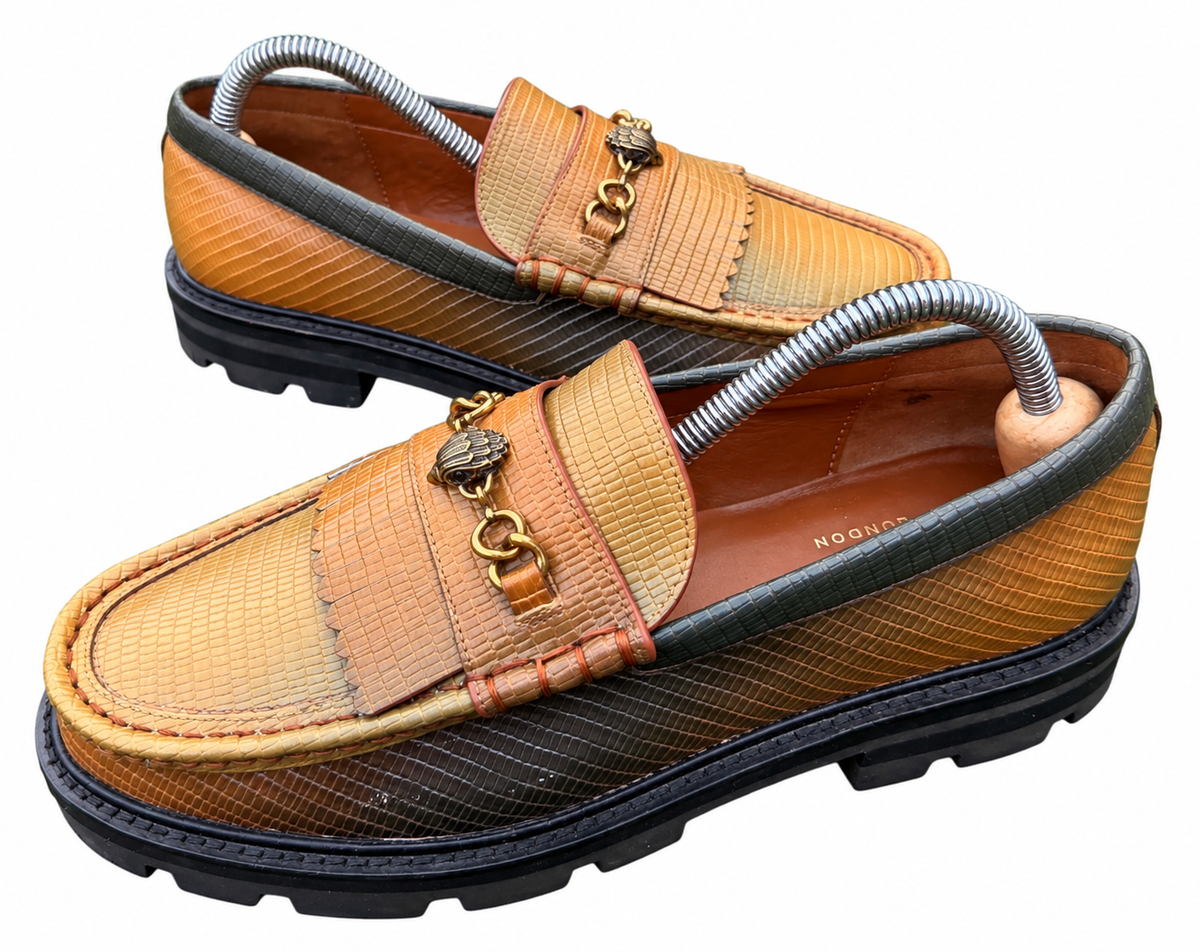 Kurt Geiger London Loafers Size 6 Multicolour Leather Chunky Sole