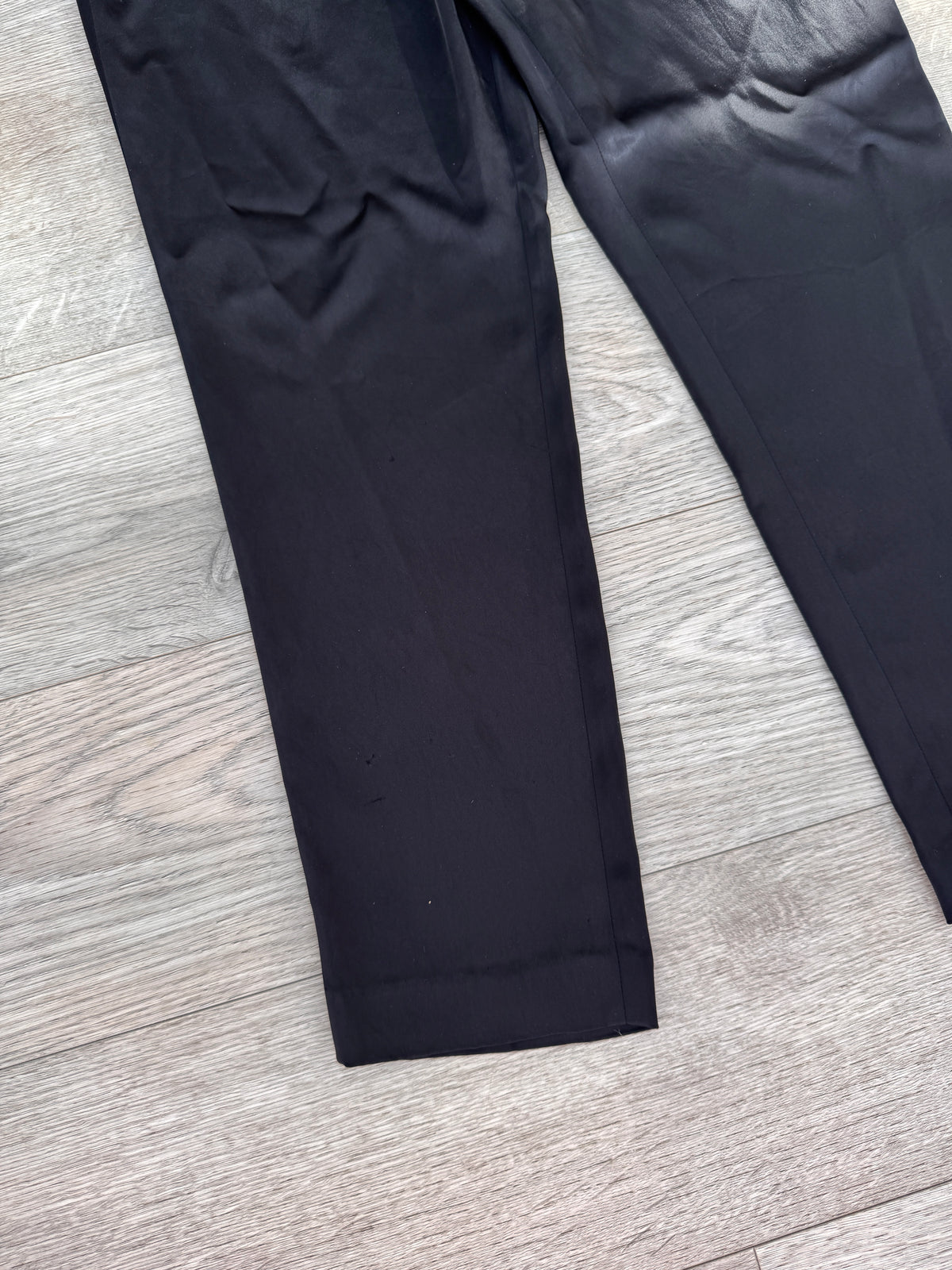 Reiss Womens Trousers UK 10 Black Tailored Smart Straight Leg Office