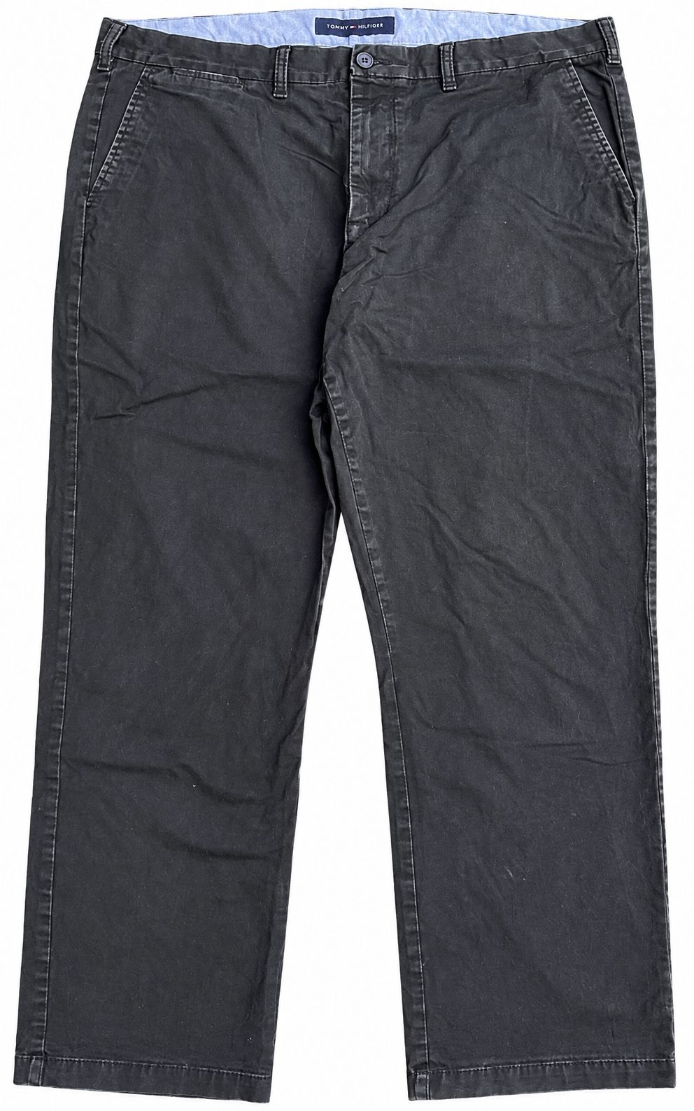 Tommy Hilfiger Mens Chino Trousers W44 L32 Black Straight Leg
