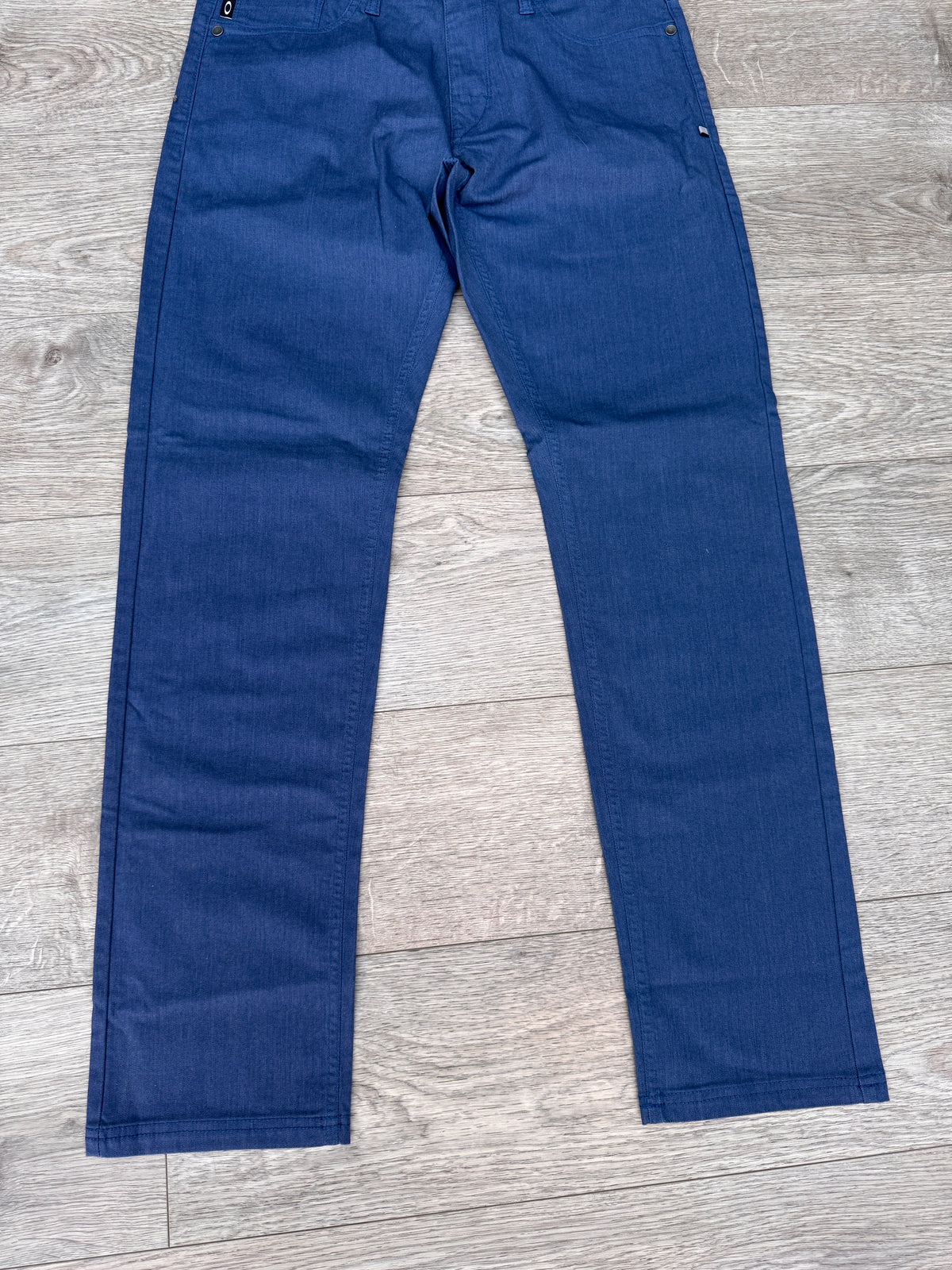 Oakley Mens Trousers Jeans W34 L32 Blue Slim Fit Straight Casual Chino
