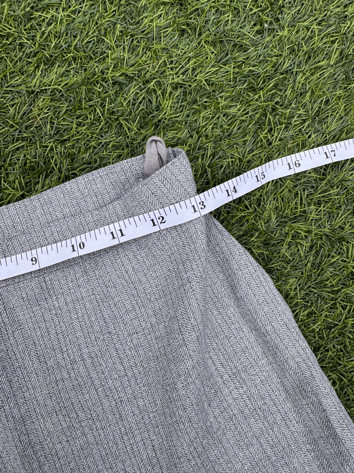 Womens Grey Herringbone Pleated A Line Midi Skirt Smart Office Work W26 Waist