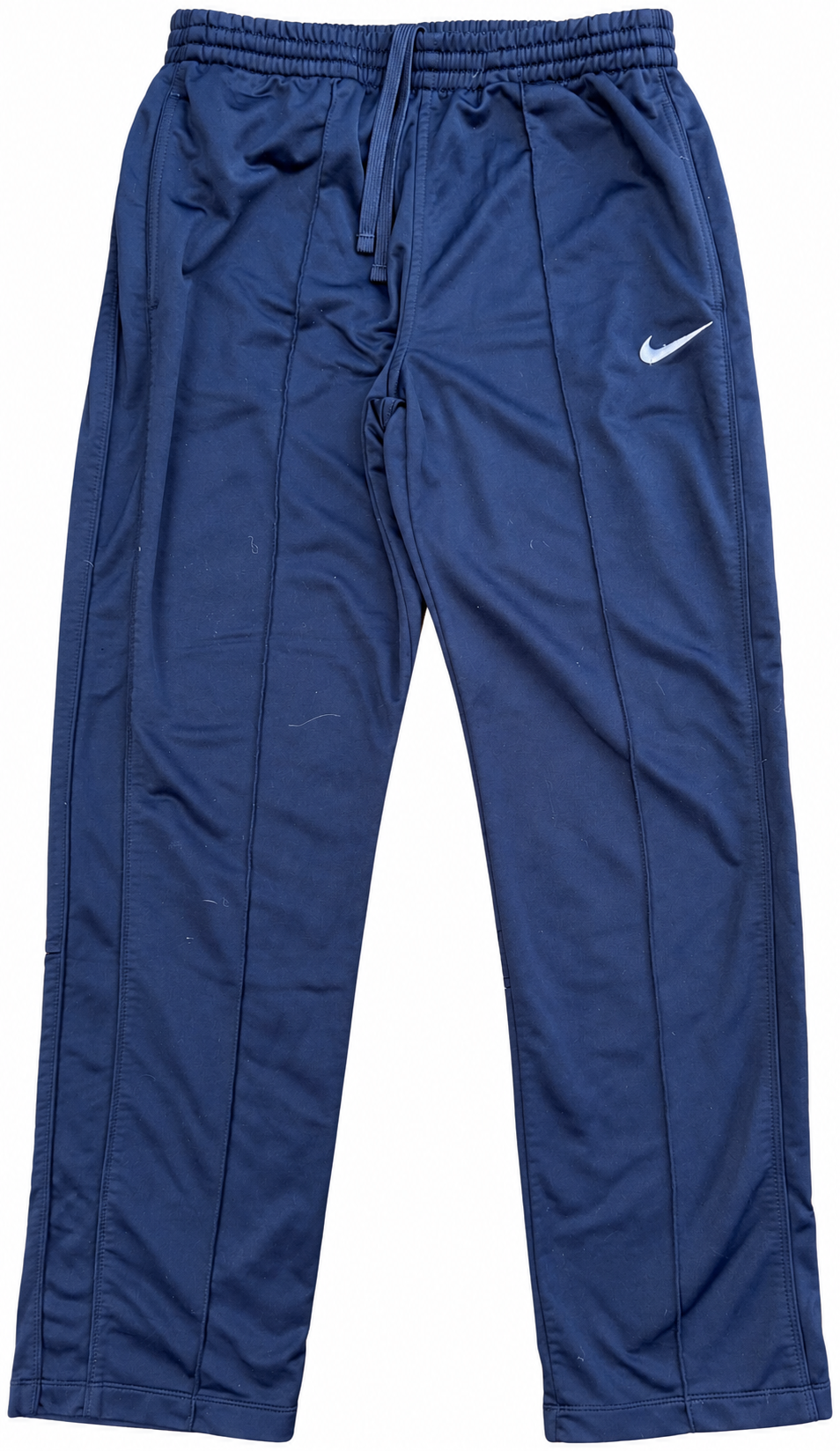 Nike Mens Track Pants Size Medium Navy Blue Swoosh Joggers Athletic Dept