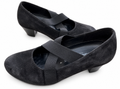 Gabor Womens Black Mary Jane Court Shoes UK 4 Crossover Strap Low Heel