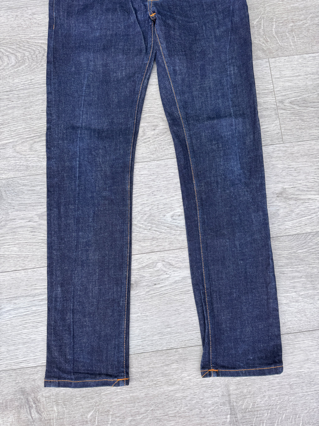 Nudie Jeans Co Thin Finn Mens Jeans W31 L30 Dark Blue Dry Twill Slim Fit