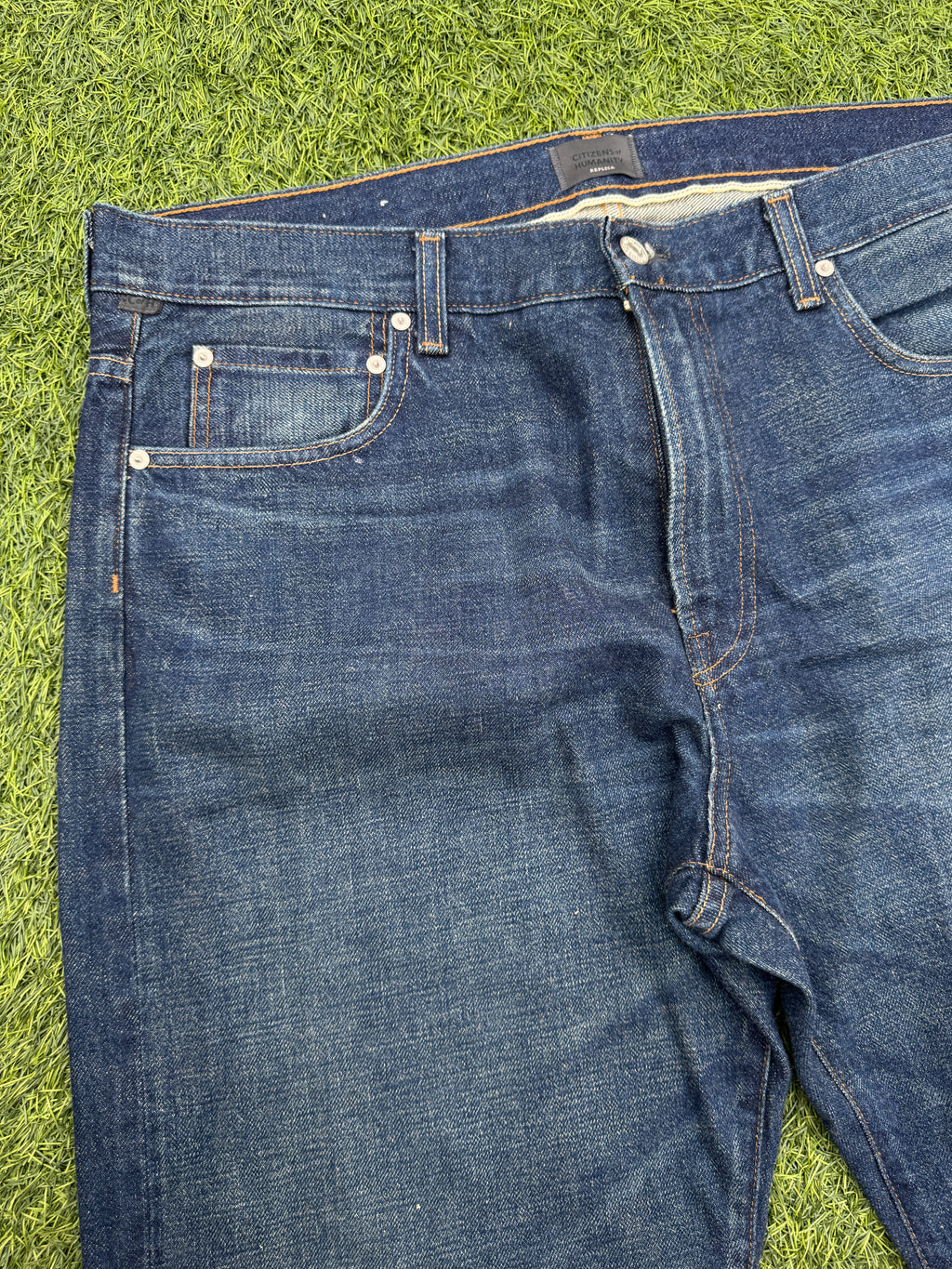 Citizens of Humanity Mens Jeans W36 L 30 Blue Denim Straight Leg