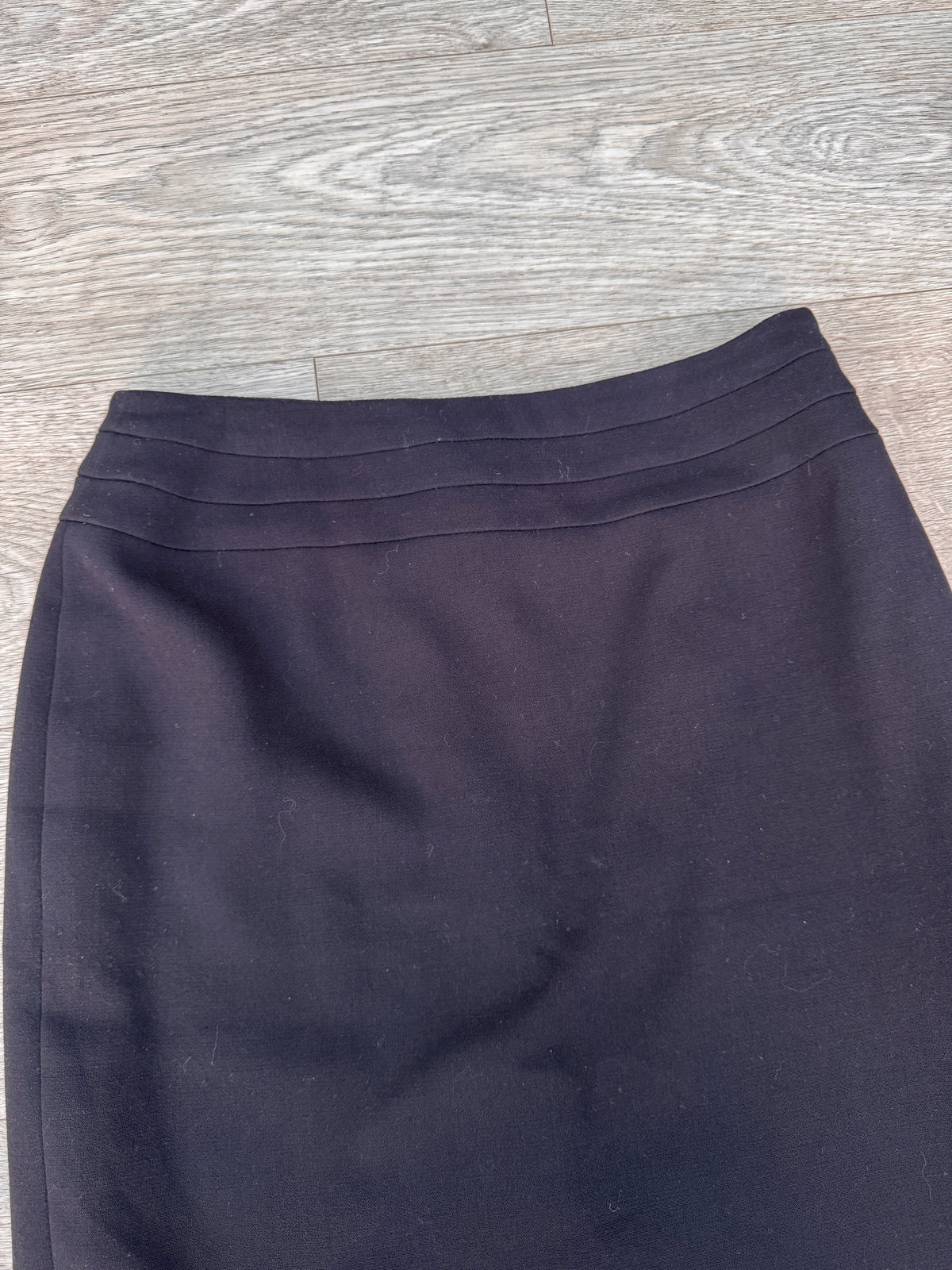 Minuet Petite Womens W30 Black Pencil Skirt Smart Formal Office Knee Length