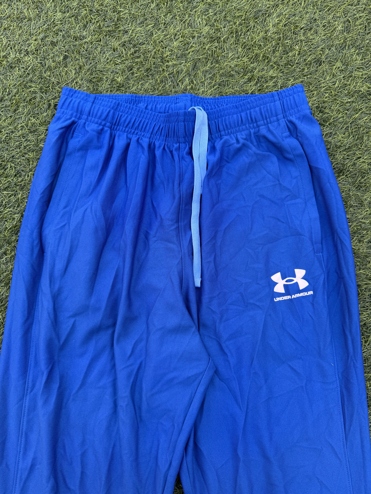 Under Armour Mens Tracksuit Bottoms Medium Blue Joggers