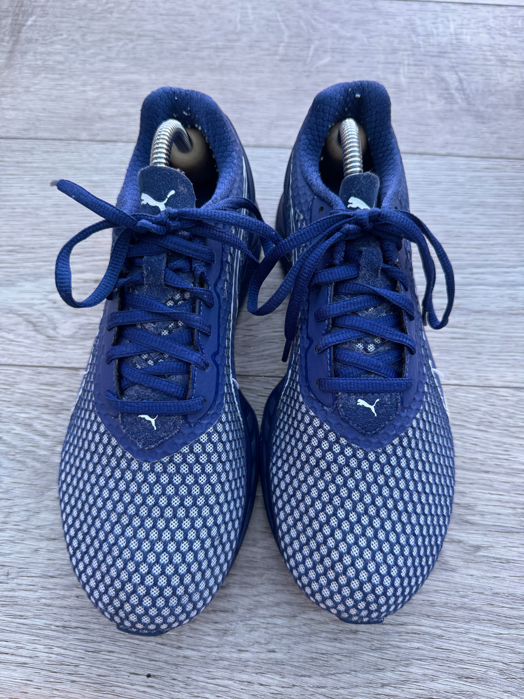 Puma Ignite Mens Running Trainers Navy Blue White UK 6.5