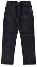 ARNE Mens Jeans W30 Short Black Washed Denim Straight Slim Fit Trousers L 28