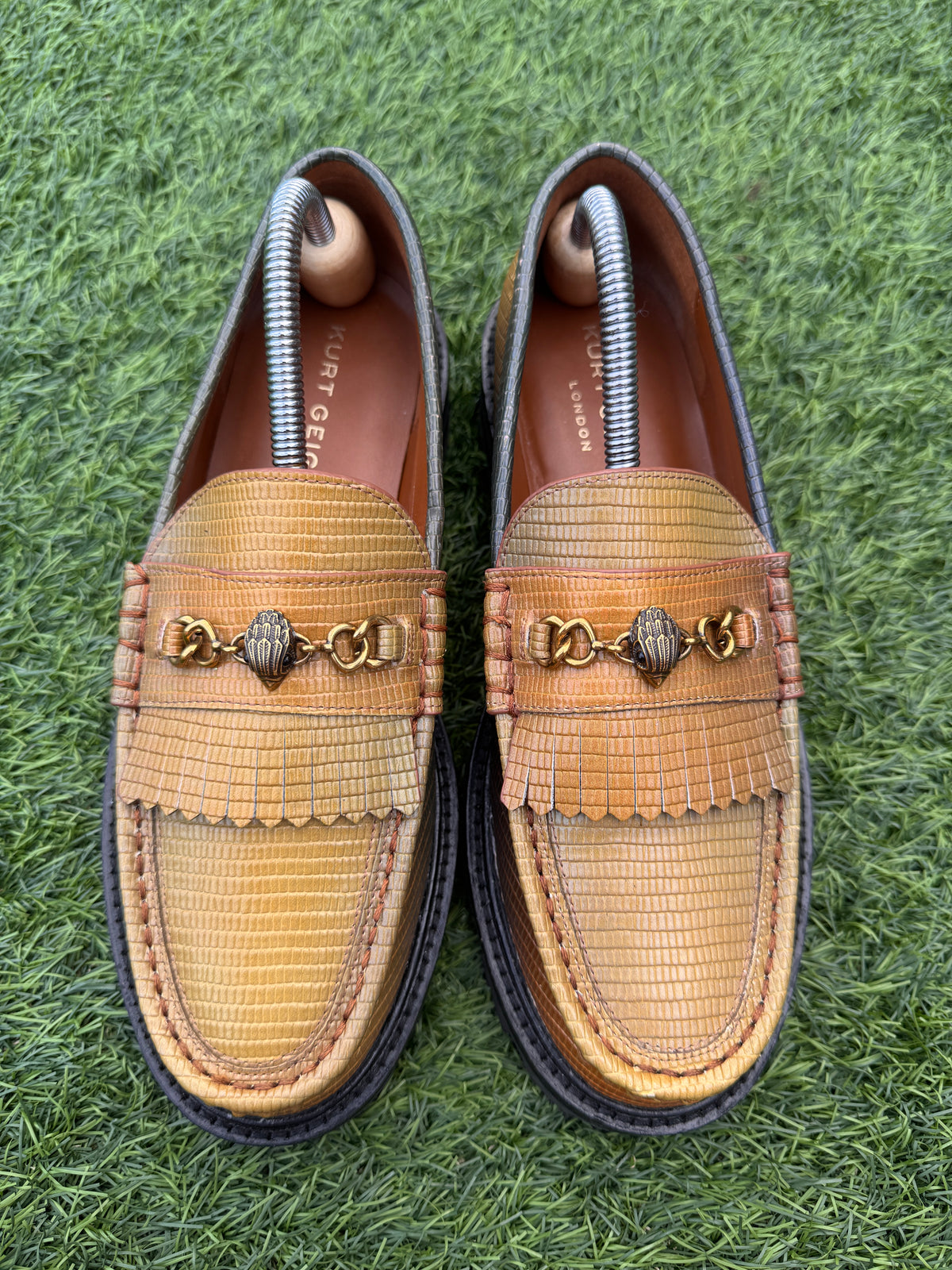 Kurt Geiger London Loafers Size 6 Multicolour Leather Chunky Sole