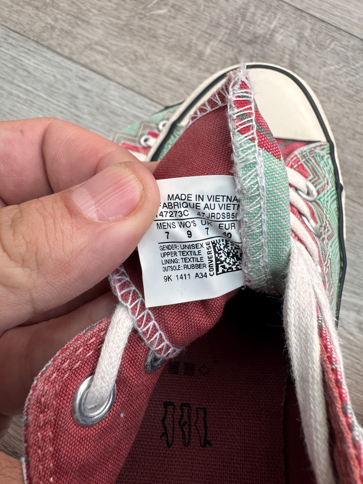 Converse x Missoni Chuck Taylor All Star Low Trainers UK 7
